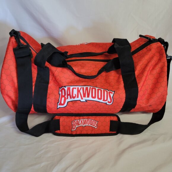 Backwoods Cigars ' Honey Bourbon ' Orange Duffel Bag (Medium)